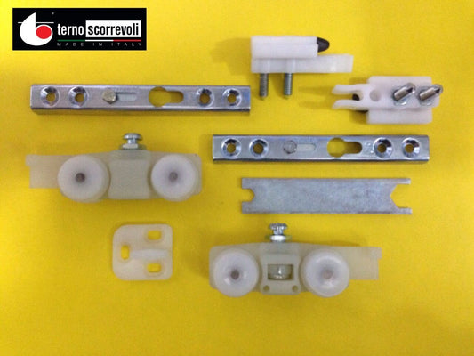 PATTINI IN KIT PORTATA KG.80 STAFFA A SCOMPARSA "TERNO" PER PORTA SCORREVOLE