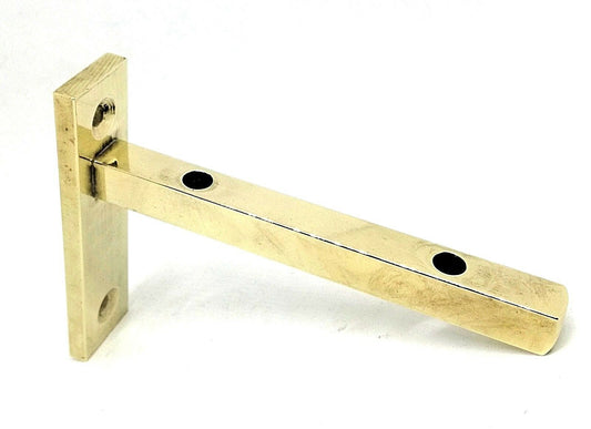 REGGIMENSOLA REGGI MENSOLE IN OTTONE PIENO mm.100 per ripiani in vetro e legno