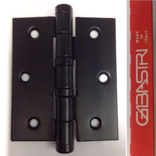 CERNIERA PORTA CON CUSCINETTI 3,5x3" mm.89x77 FERRO VERN. NERO OPACO GABASTRI