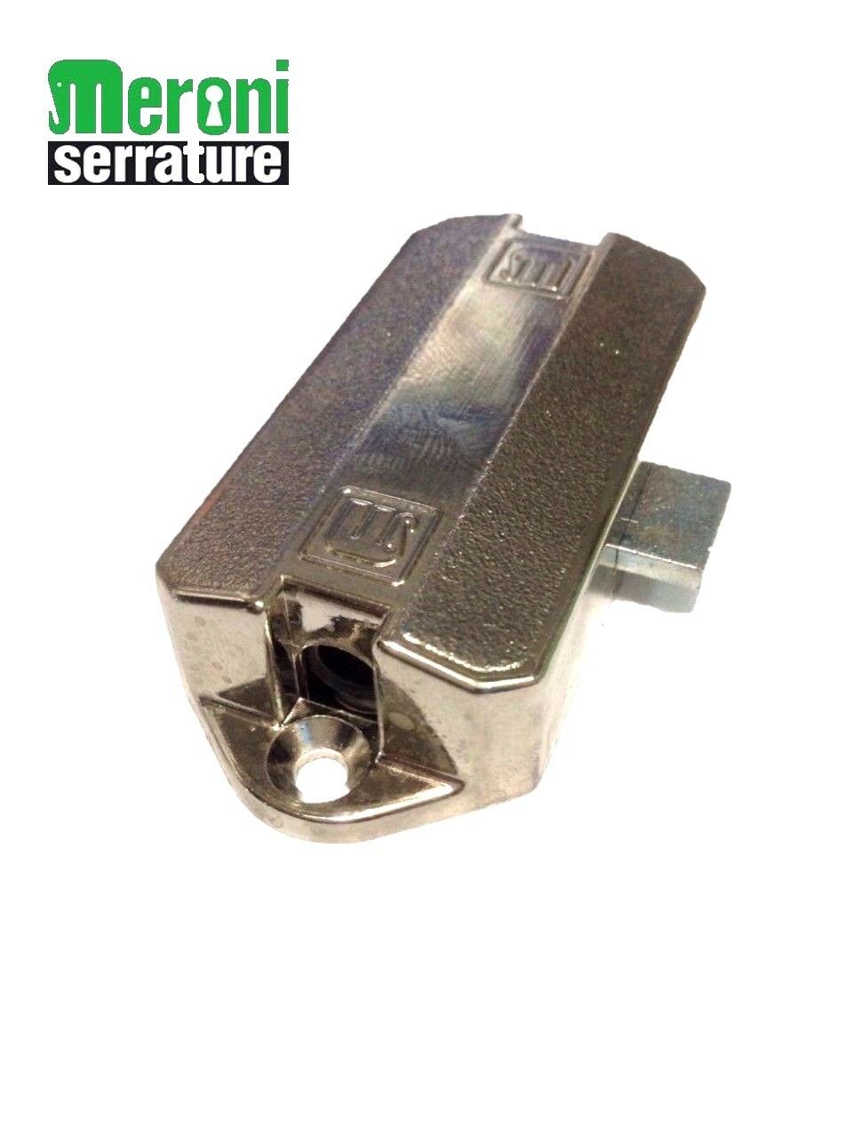 Serratura Meroni Aste Rotanti M98 da applicare con e senza accessori Nichelato