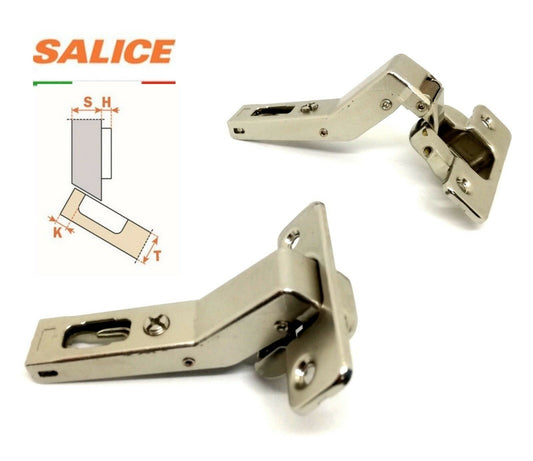 CERNIERA SALICE 2AM C2A7M99 ANGOLO POSITIVO 45° CERNIERA PER ANTA CUCINA MOBILE
