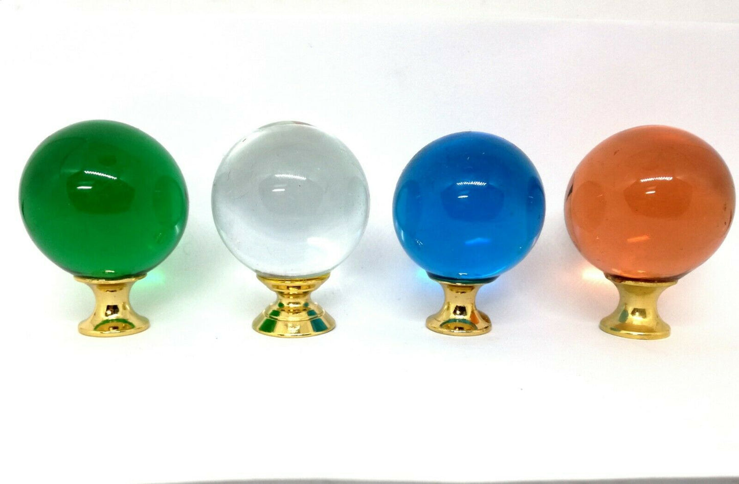POMOLO VETRO MURANO SFERA DIAMETRO mm.40 BASE ORO vari colori POMOLINO VETRO