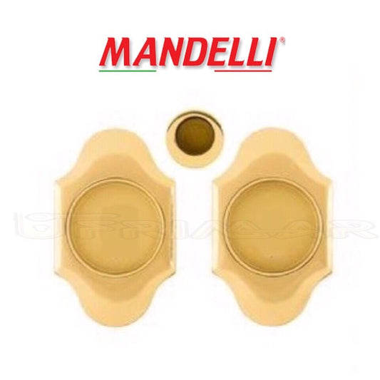 KIT MANIGLIE INCASSO PER PORTE SCORREVOLI MANDELLI CLIP 1018T (04T) ORO SATIN.