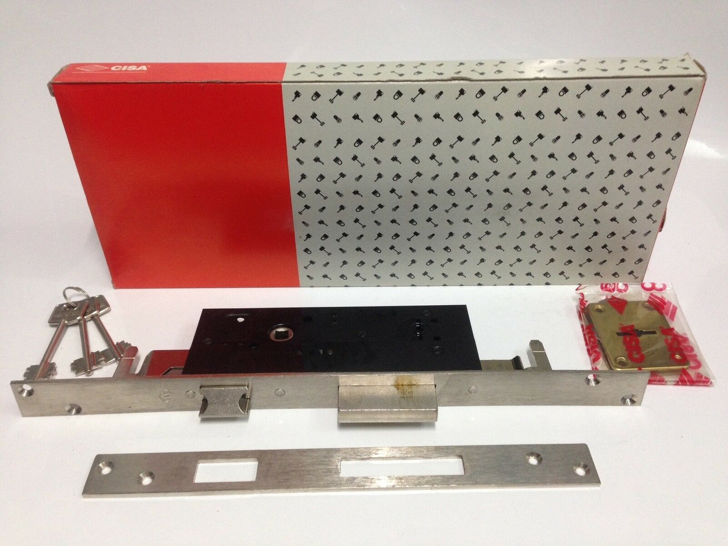 SERRATURA CISA 57215-45 DA INFILARE D/ MAPPA CON SCROCCO - ENTRATA mm.45 TRIPL.