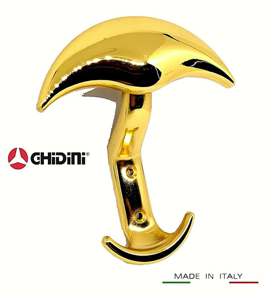 APPENDIABITI PORTABITO A MURO GHIDINI DELFINO Oro zecchino 24K Appendiabito