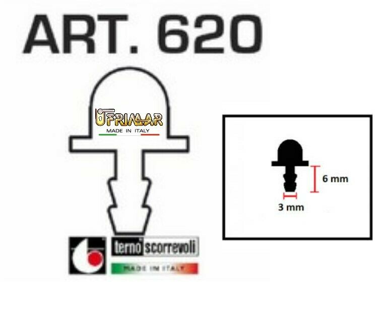 BINARIO PLASTICA TERNO 730 620 PER PATTINI 638 639 640 643 ANTE SCORREVOLI MT. 2