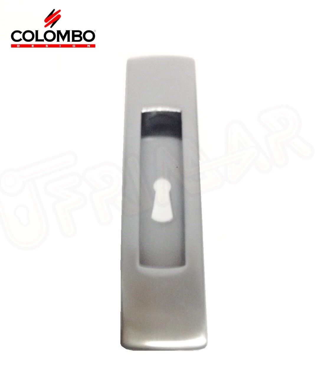 MANIGLIA INCASSO PER PORTE SCORREVOLI COLOMBO ID111CF CROMO SAT. CON FORO CHIAVE