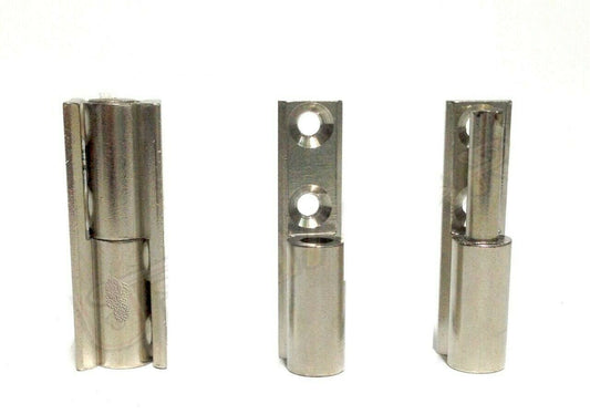 CERNIERA PER LEGNO SOVRAPPOSTA CON PERNO A VISTA CONFALONIERI CP00294 NICHELATA