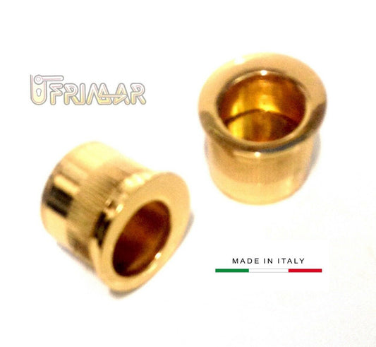 Maniglia frontale incasso per trascinamento porte scorrevoli D.mm25 Oro zecchino