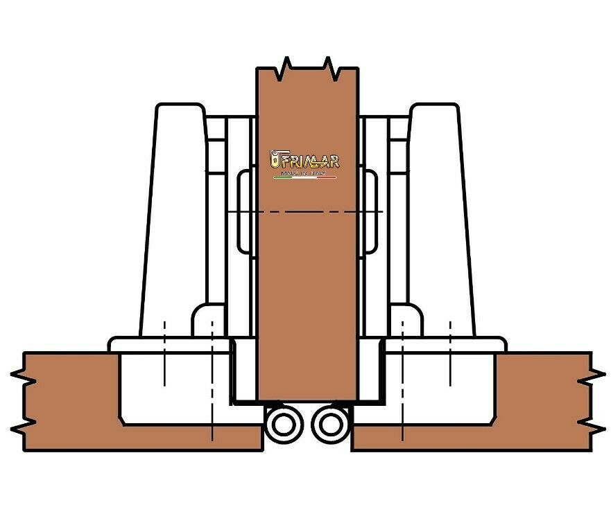 CERNIERA MEPLA NEXIS PER ANTE CON BATTUTA FORO mm.35 BRONZATA 6622808000 AP.270°