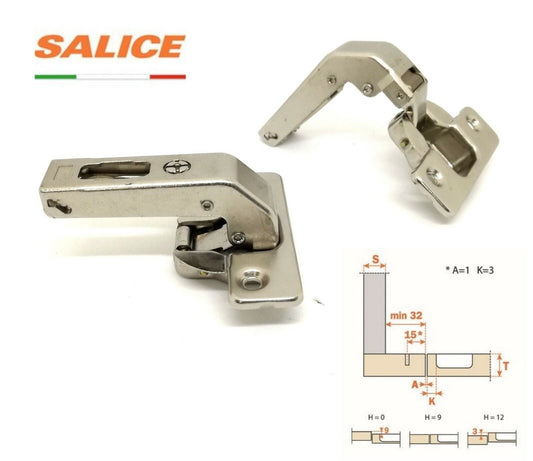 CERNIERA SALICE 2AN CONTROCOLLO RIDOTTO C2A7N99 CERNIERA MOBILE CUCINA C2ABN99