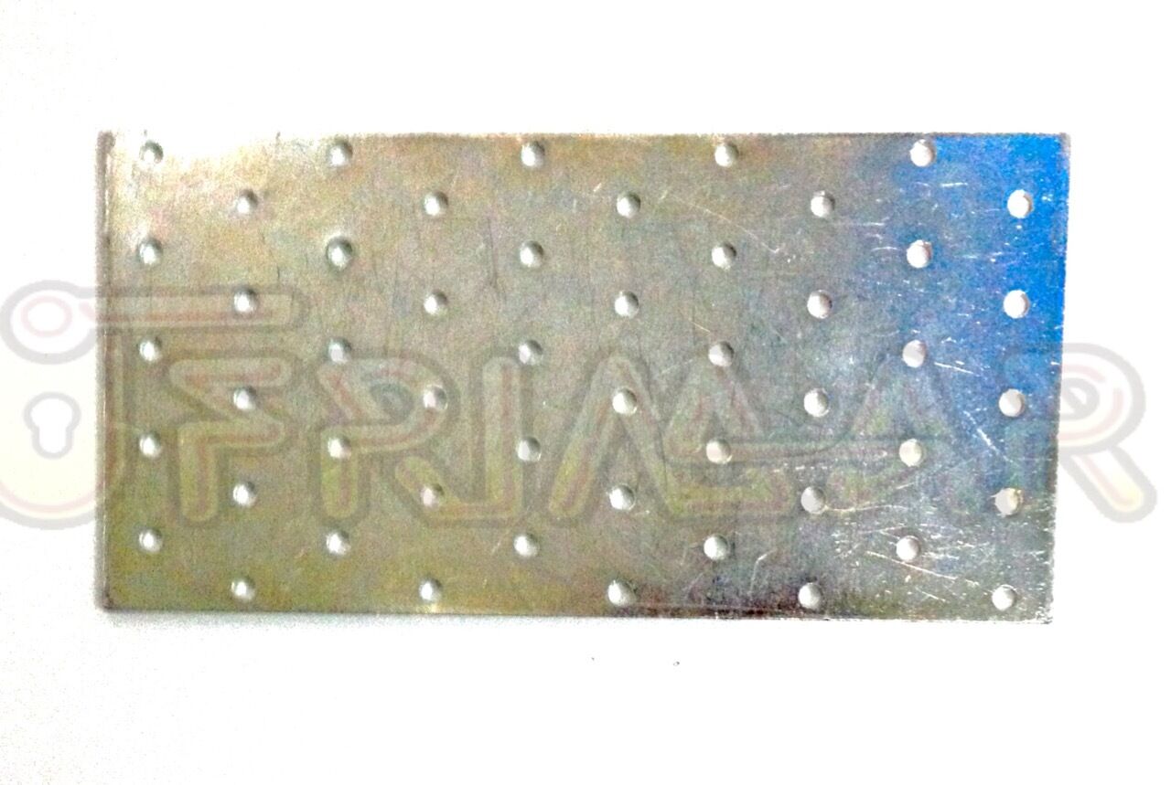 PIASTRA IN METALLO RETTANGOLARE DRITTA mm.200x100 PER TRAVI E COPERTURE IN LEGNO