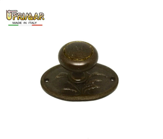 POMELLO CASSETTO MOBILE ANTICO CLASSICO Base mm.47x32 D.mm.22 SPECIALFER BRONZO