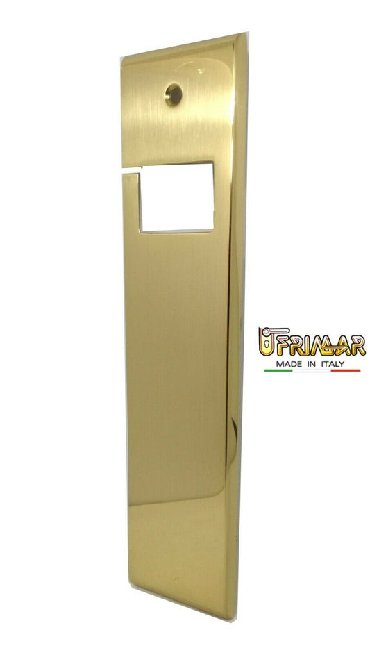 PLACCA AVVOLGITORE PER TAPPARELLE IN OTTONE LUCIDO mm.240x52 UNIVERSALE