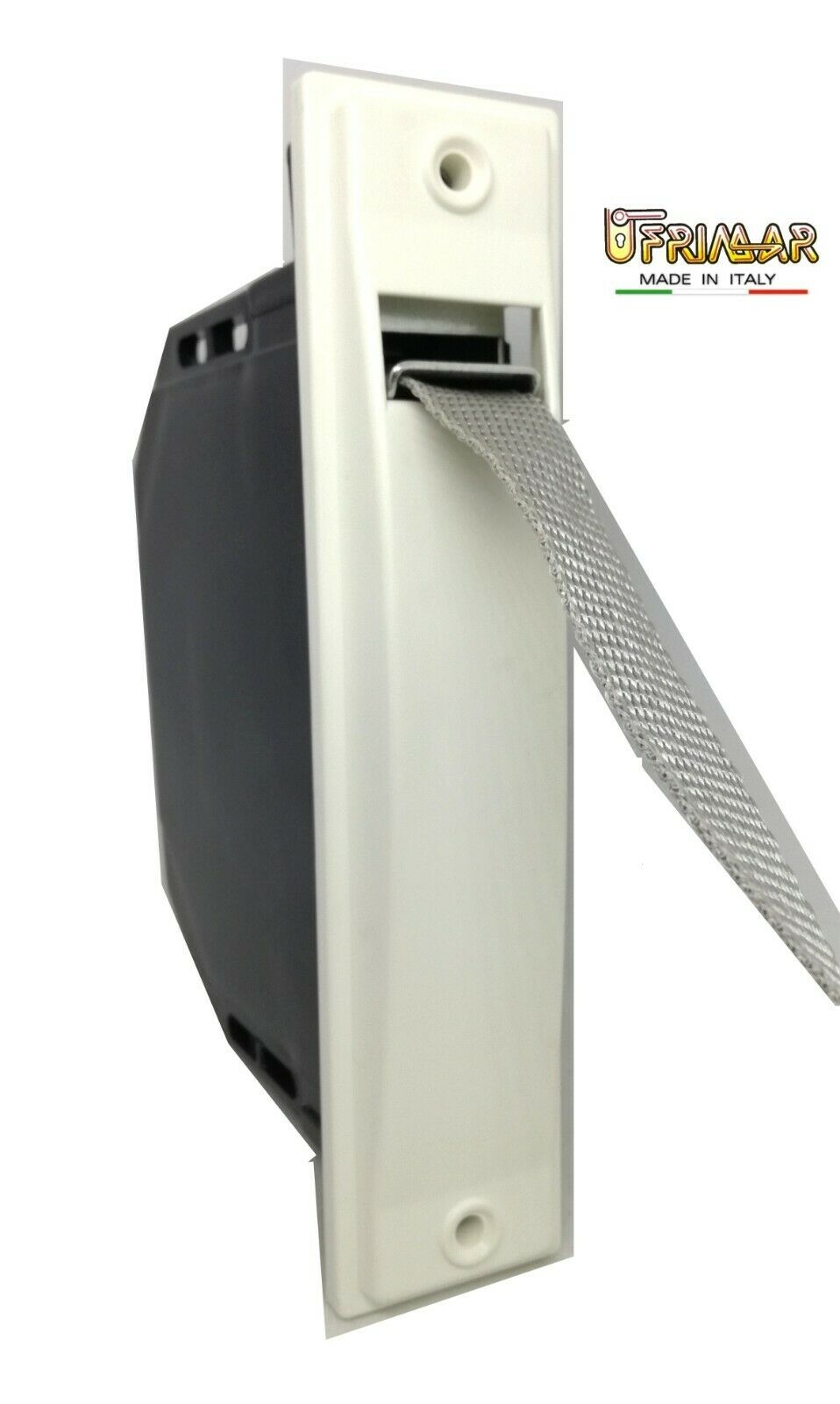 AVVOLGITORE TAPPARELLE AVVOLGIBILI INT. mm.155 SEMINCASSO PLACCA BIANCA E CORDA