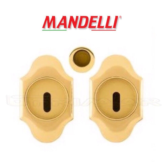 KIT MANIGLIE INCASSO PER PORTE SCORREVOLI MANDELLI CLIP 1018TC (04T) ORO SATIN.