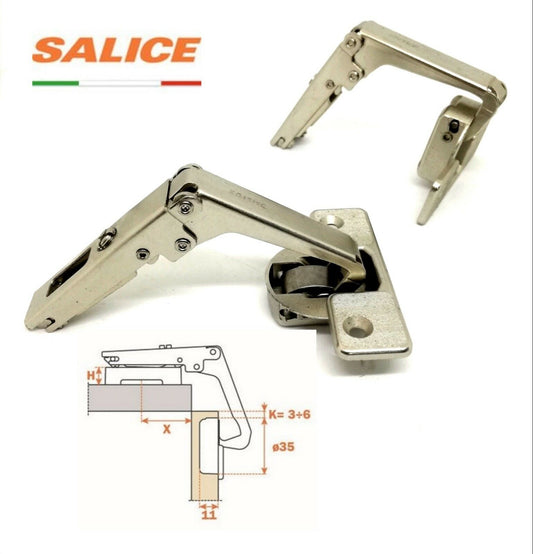 CERNIERA SALICE C2AYA99 CERNIERA PER ANTA CUCINA MOBILE ANGOLARE APERTURA 70°