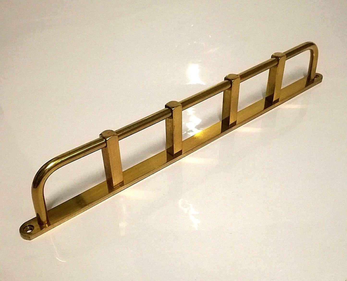 Portacravatte Portacinture cm.35 Ottone Lucido Appendi cravatta cintura 5 posti