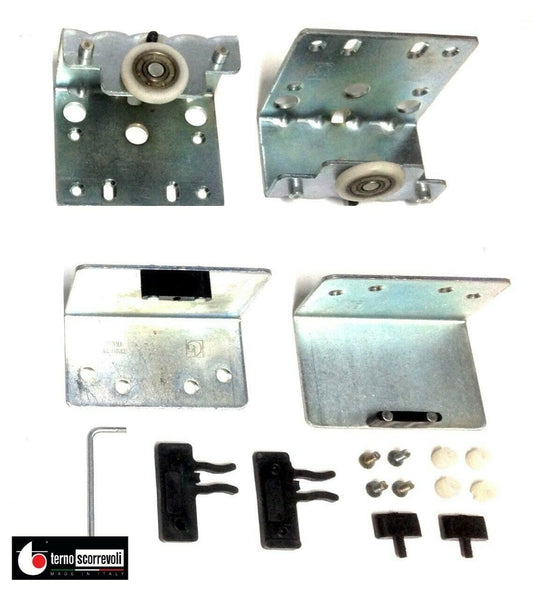 Guarnitura Terno 1013/1017 per ante scorrevoli posizione frontale spess. 28 mm