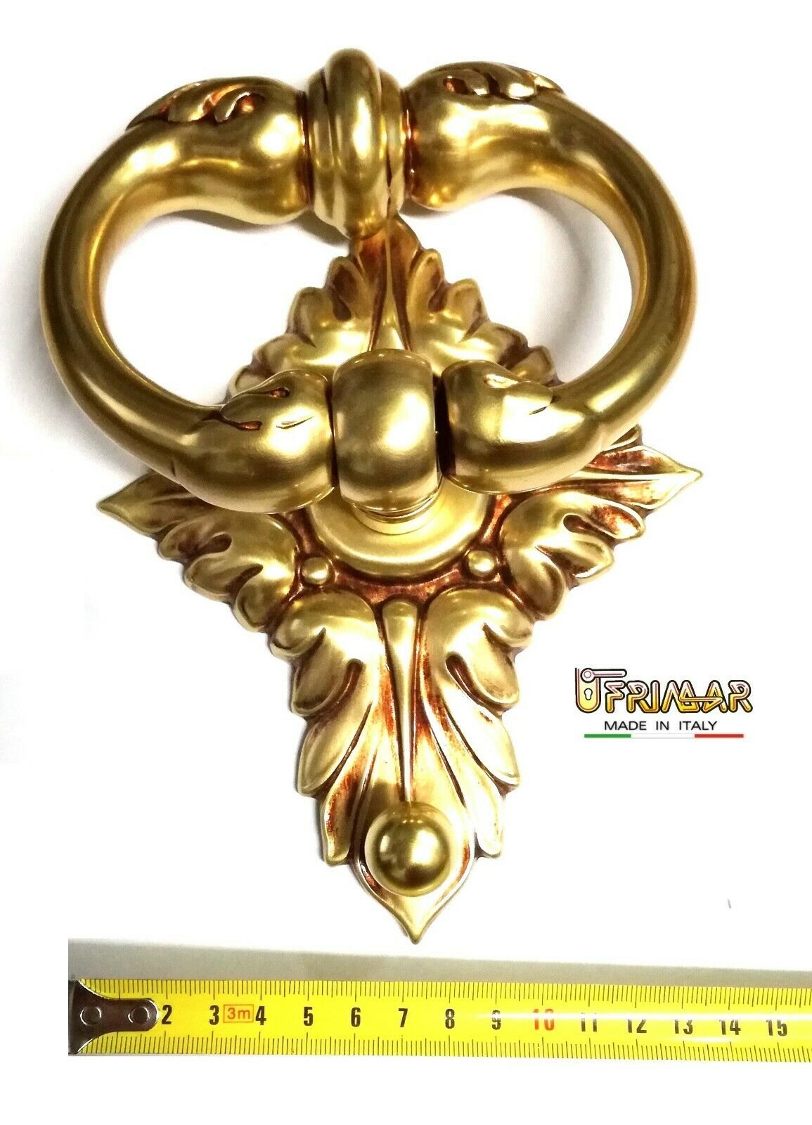 BATTENTE PORTA PORTONE SALICE STALINGRADO 3120 PATINATO ORO VECCHIO mm.170x145