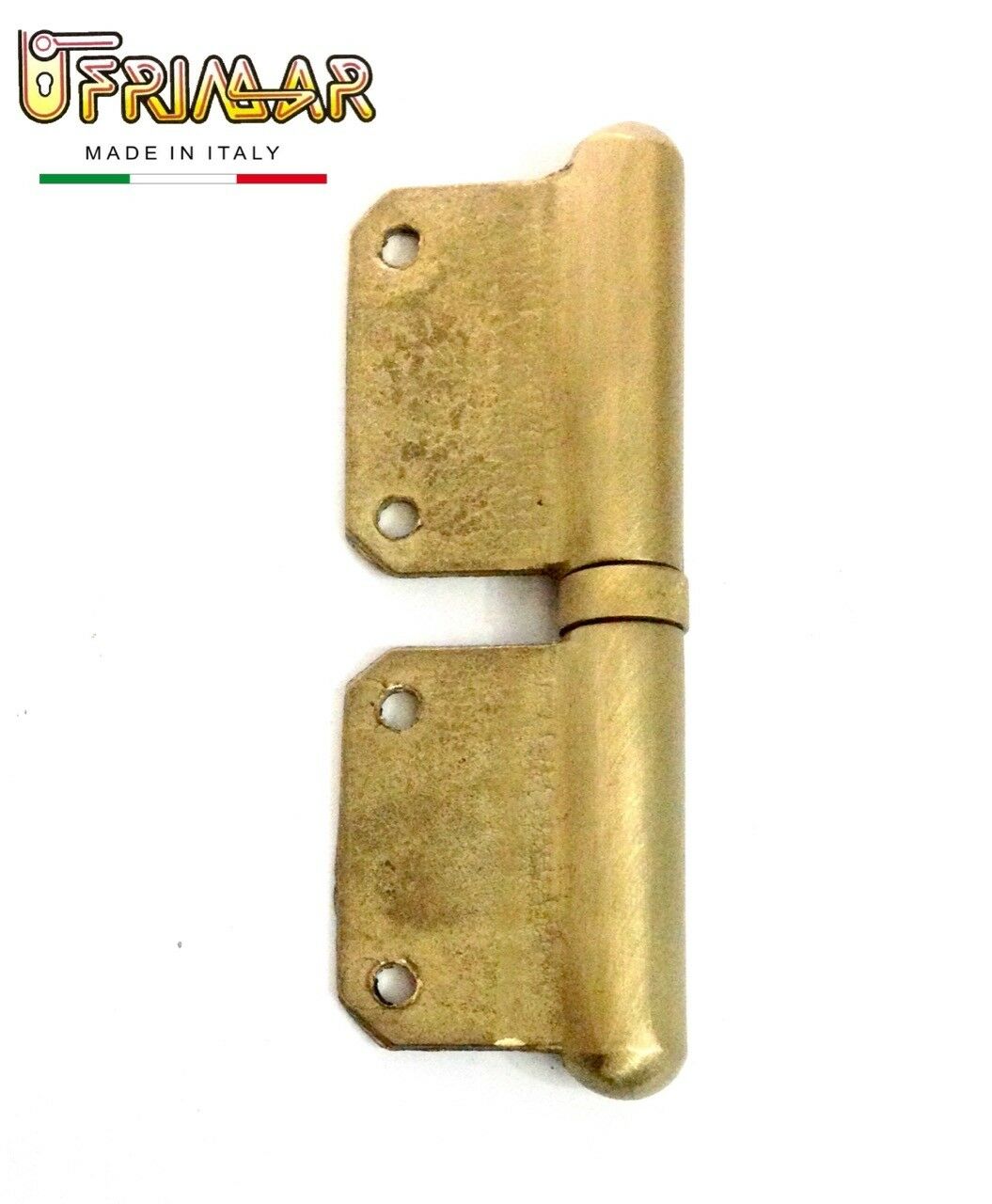 Cerniera per porte legno MM.100X65 Ottone satinato Cerniera a bandiera art.115