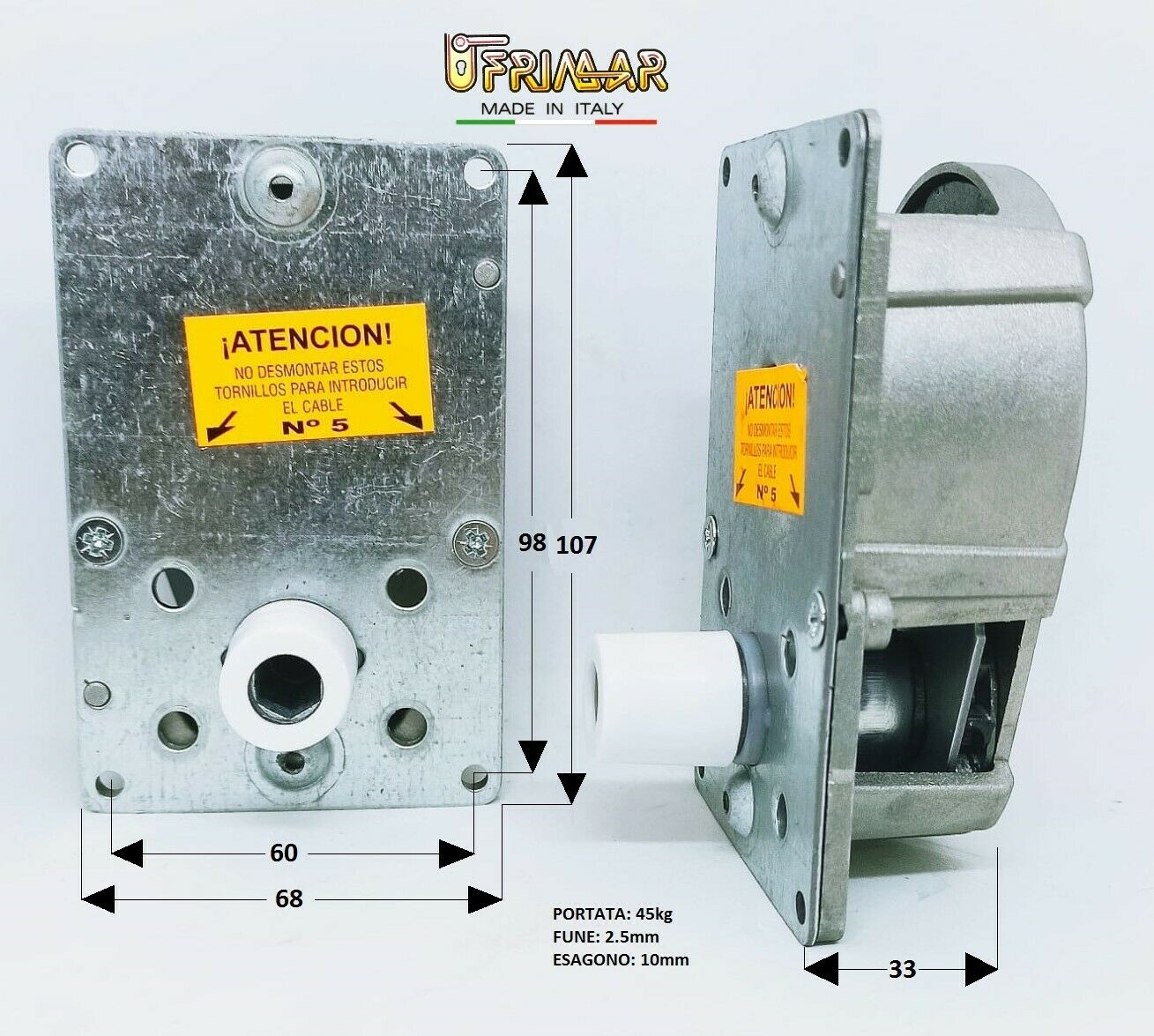 ARGANELLO MANUALE TAPPARELLE OMBRELLONI AVVOLGIBILI ARGANO modello IMBAC ALUIT