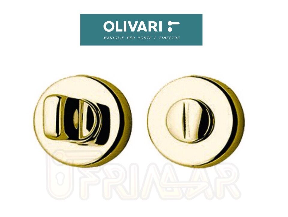 NOTTOLINO PER PORTA OLIVARI VERONA "R" ART.H107R6 OTTONE LUCIDO QUADRO mm.6