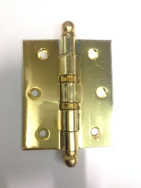 CERNIERA CON CUSCINETTI 3,5x3" mm.89x74 FERRO OTTONATO GABASTRI PER PORTA LEGNO