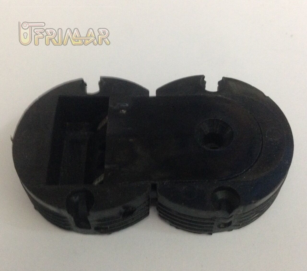 CERNIERA INCASSO PER ANTE A RIBALTA D.mm.35x13 PLASTICA NERA / PANNA