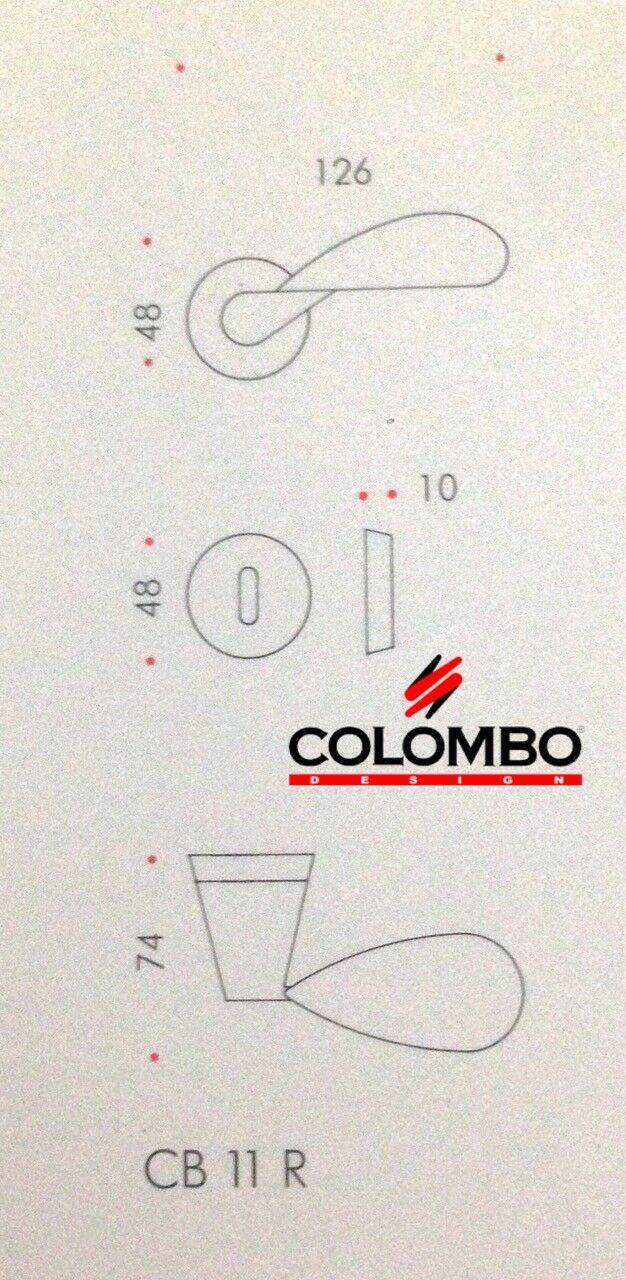 MANIGLIA PER PORTA COLOMBO DESIGN TACTA CB11R ORO ZECCHINO design CARLO BARTOLI
