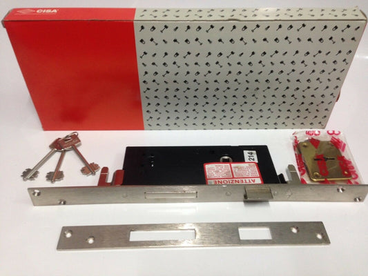 SERRATURA CISA 57215-45 DA INFILARE D/ MAPPA CON SCROCCO - ENTRATA mm.45 TRIPL.