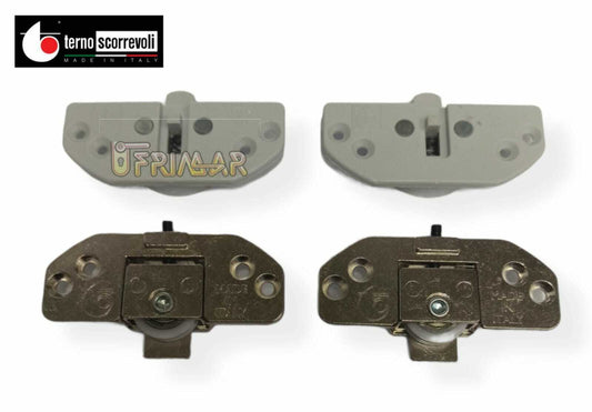 Kit per ante scorrevoli sovrapposte Terno 354 412 L portata Kg40 foro 35 METALLO