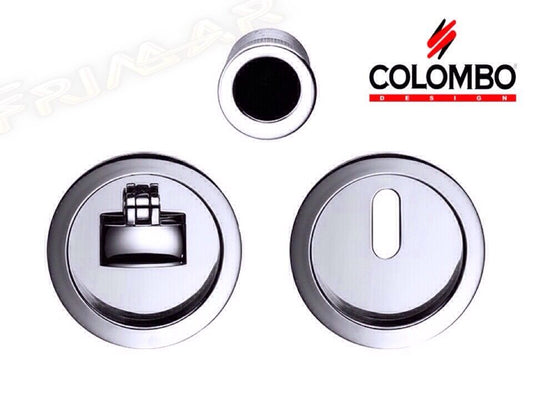 MANIGLIE INCASSO CON SERRATURA PORTE SCORREVOLI COLOMBO OPEN ID211LKWK CROMO LUC