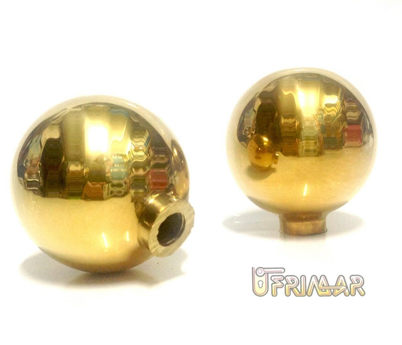 POMOLO OTTONE SENZA GAMBO D.mm.60 DECORAZIONE LETTO CANCELLO RINGHIERA SCALA