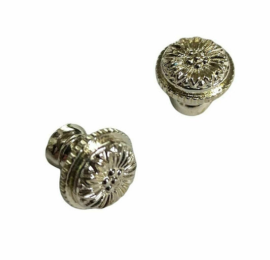 POMELLO PER MOBILI E ANTE finitura ARGENTO STILE CLASSICO D.mm.15 OMP ART.130