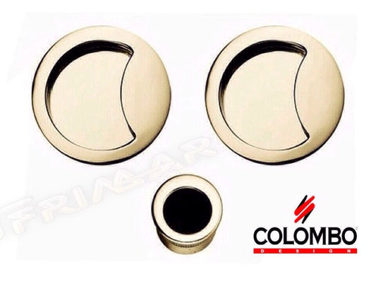 KIT MANIGLIA INCASSO PORTE SCORREVOLI COLOMBO ID211 OPEN CIECHE HPS ORO LUCIDO