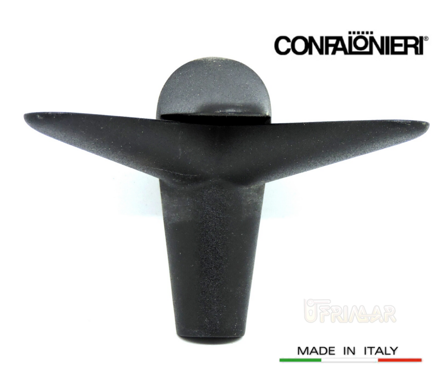 REGGIMENSOLA REGGI MENSOLE CONFALONIERI MS01435 NERO sp.4-16 mm. MENSOLA VETRO