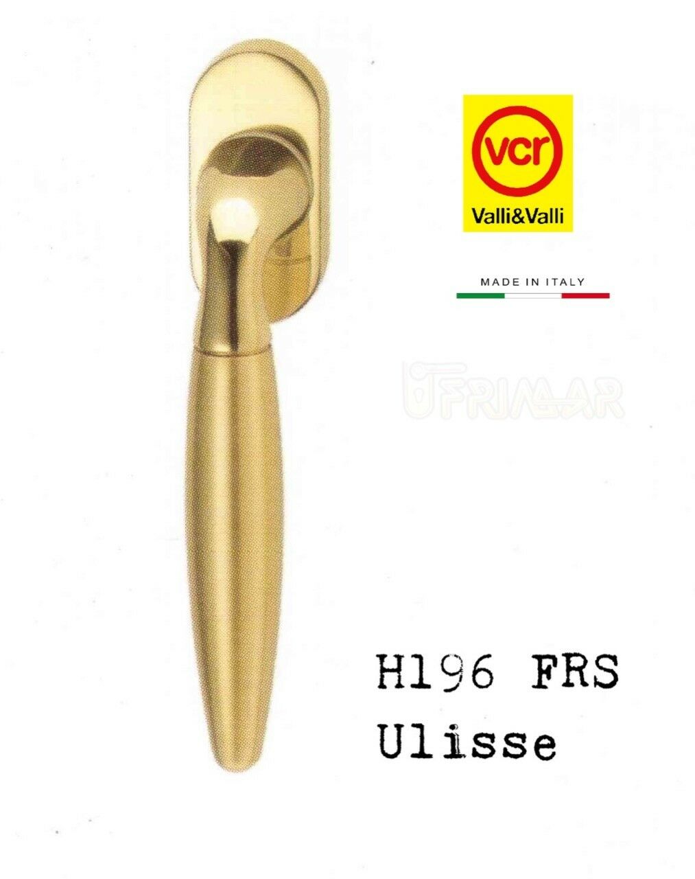 Cremonese DK Valli e Valli Ulisse H196 FRS Ottone lucido + Satin.Valli & Colombo
