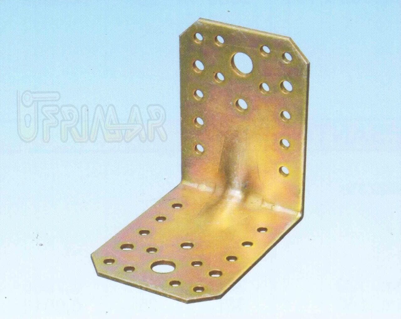 PIASTRA AD ANGOLO CON RINFORZO H.mm.85x85 LARGH.mm.65 PER TRAVI IN LEGNO