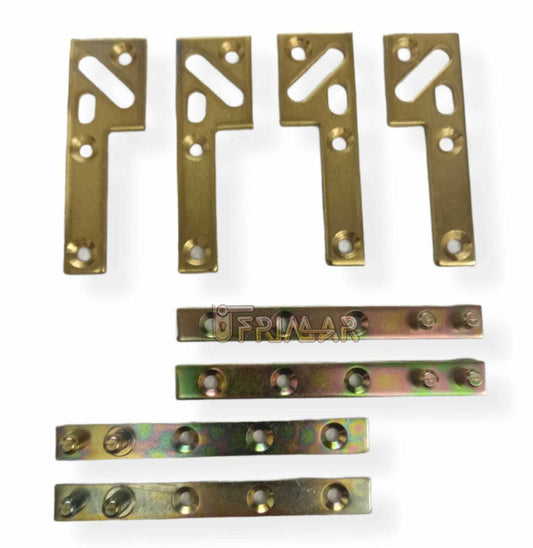 CERNIERA PERNO ARMADIO KIT COMPLETO PER 2 ANTE CARDINI PER ANTA MOBILE mm.90