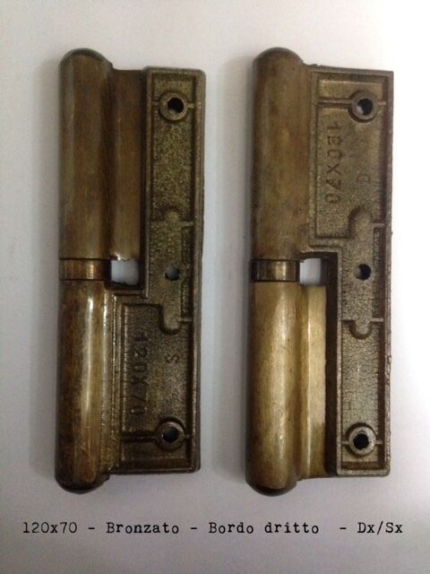 CERNIERA POMELLA IN OTTONE 120x70 PER PORTE IN LEGNO DX/SX Made in Italy  BRONZO