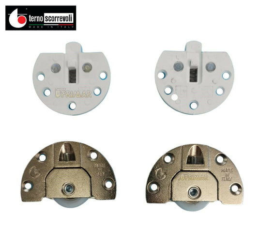 Kit per ante scorrevoli sovrapposte Terno art. 639 + 655 portata Kg.50 foro 35