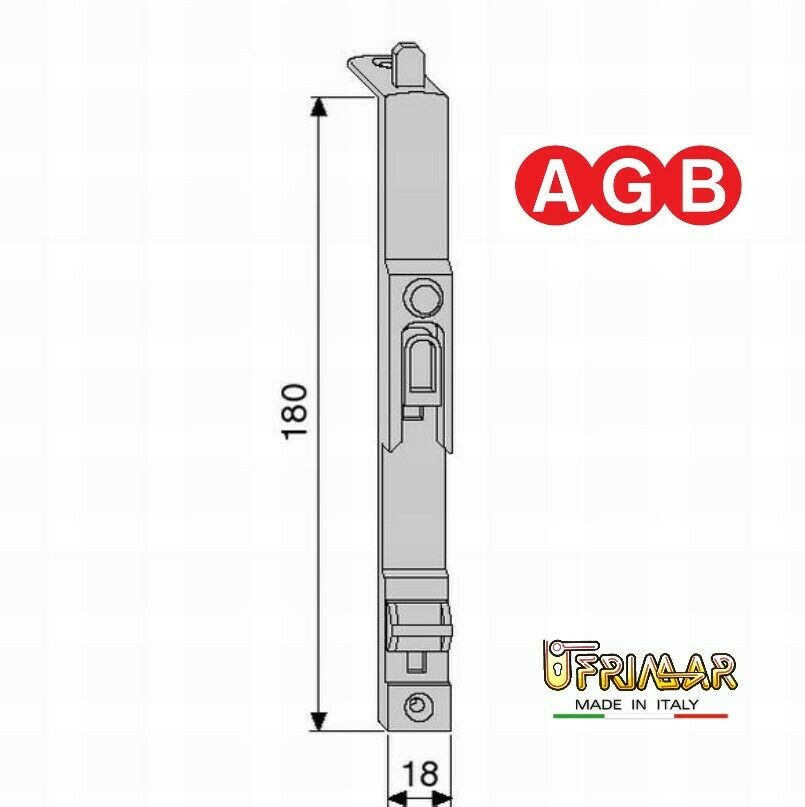CATENACCIO SUPERIORE AGB cod. A400360502 Aria 12 ricambio 41201812 per legno