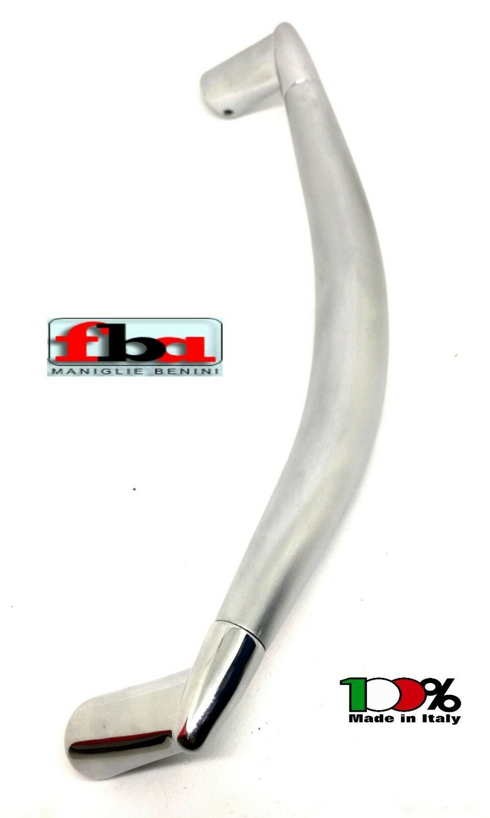 MANIGLIONE PORTA OTTONE FBA NOVA mm.285 CROMO LUCIDO + SATINATO Int.mm.265