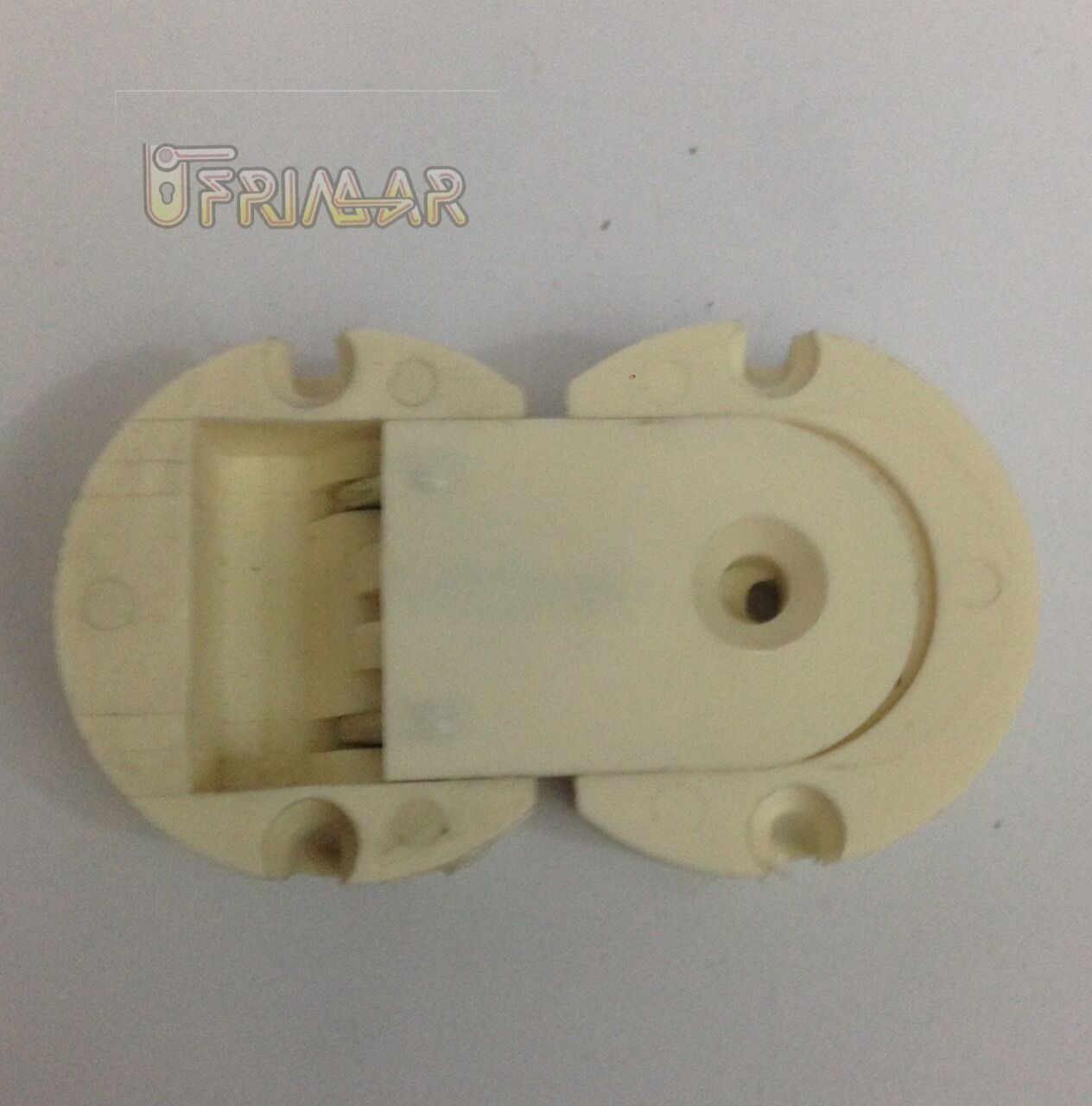 CERNIERA INCASSO PER ANTE A RIBALTA D.mm.35x13 PLASTICA NERA / PANNA