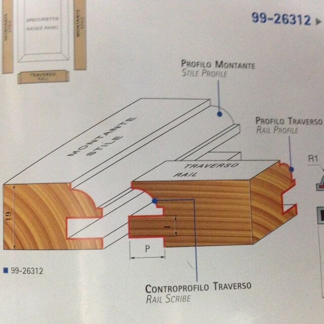 COPPIA FRESE FREUD PRO HM 99-26312 PER INTAGLI PROFILO E CONTROPROFILO