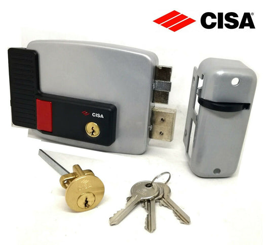 SERRATURA ELETTRICA CISA 11670 E.mm.50 DX PULSANTE INTERNO CILINDRO + MANDATE