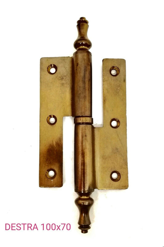 CERNIERA POMELLA IN OTTONE 100x70 BAROCCO PER PORTE IN LEGNO DX/SX BRONZO