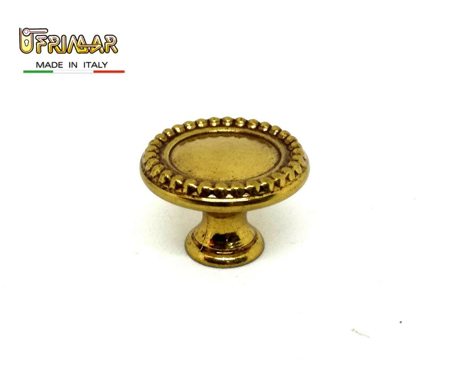 POMOLO PER MOBILI E ANTE ORO FRANCESE STILE CLASSICO D.mm.25 GIUSTI FIL. 4MA