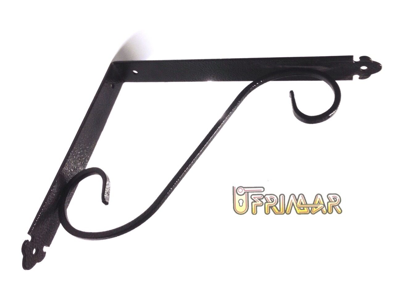 REGGIMENSOLA FERRO BATTUTO cm.27,5x23 TIPO PESANTE VERN.BRONZO SCURO/RAMATO